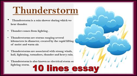 thunderstorm in English .